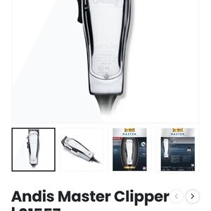 Andis Master Clipper - Silver and Black